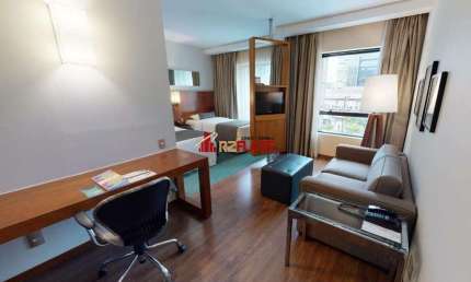 Flat com 1 quarto à venda na Avenida Engenheiro Luiz Carlos Berrini, 853, Cidade Monções, São Paulo