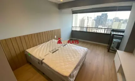 Flat com 1 quarto para alugar na Alameda Iraé, 664, Moema, São Paulo