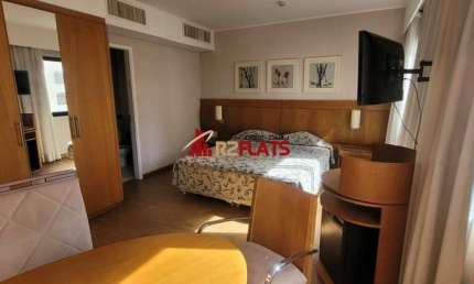 Flat com 1 quarto para alugar na Avenida Rouxinol, 55, Moema, São Paulo