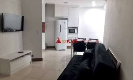 Flat com 1 quarto para alugar na Avenida Miruna, 399, Moema, São Paulo