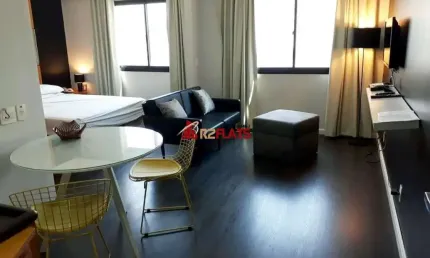 Flat com 1 quarto para alugar na Avenida Macuco, 595, Moema, São Paulo