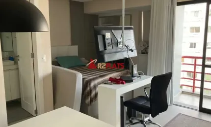 Flat com 1 quarto à venda na Alameda Jauaperi, 1083, Moema, São Paulo