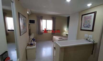 Flat com 1 quarto para alugar na Avenida Ibijaú, 364, Moema, São Paulo