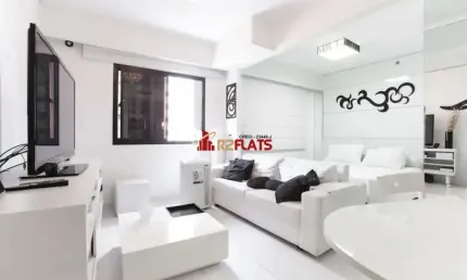 Flat com 1 quarto para alugar na Avenida Macuco, 595, Moema, São Paulo