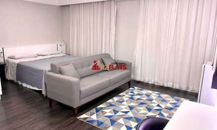 Flat com 1 quarto à venda na Avenida Macuco, 595, Moema, São Paulo