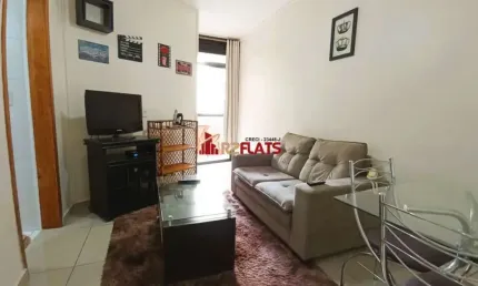 Flat com 1 quarto para alugar na Avenida Miruna, 399, Moema, São Paulo