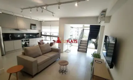 Flat com 2 quartos para alugar na Rua Oliveira Dias, 444, Itaim Bibi, São Paulo