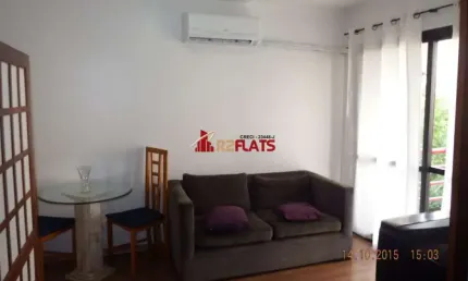 Flat com 1 quarto para alugar na Alameda Jauaperi, 1083, Moema, São Paulo