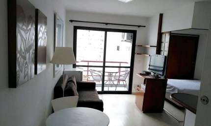 Flat com 1 quarto para alugar na Alameda Jauaperi, 1083, Moema, São Paulo