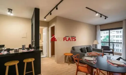 Flat com 1 quarto para alugar na Alameda Jaú, 135, Jardins, São Paulo