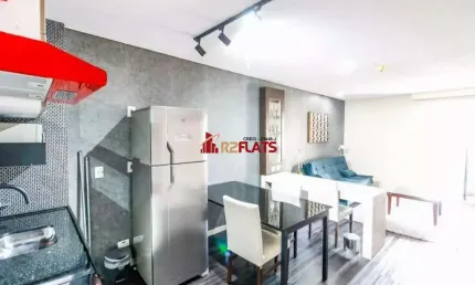 Flat com 1 quarto para alugar na Rua Quintana, 1012, Brooklin, São Paulo