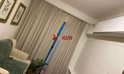 Flat com 1 quarto à venda na Avenida Jandira, 501, Moema, São Paulo