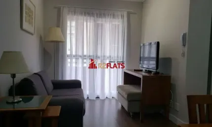 Flat com 2 quartos para alugar na Rua Sansão Alves dos Santos, 373, Brooklin, São Paulo