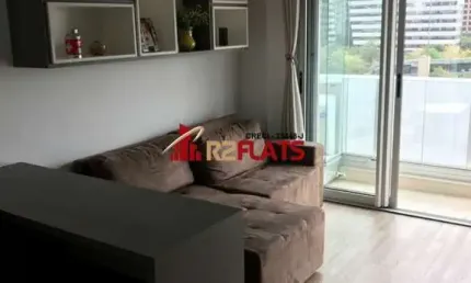 Flat com 1 quarto para alugar na Rua Henri Dunant, 1066, Brooklin, São Paulo