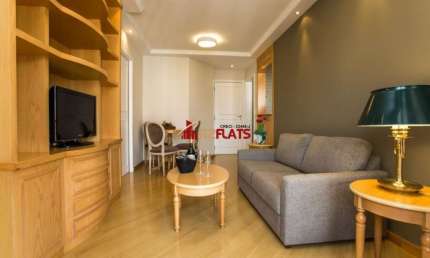 Flat com 1 quarto para alugar na Avenida Miruna, 320, Moema, São Paulo