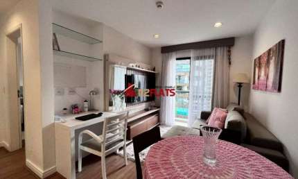 Flat com 1 quarto para alugar na Avenida Lavandisca, 365, Moema, São Paulo