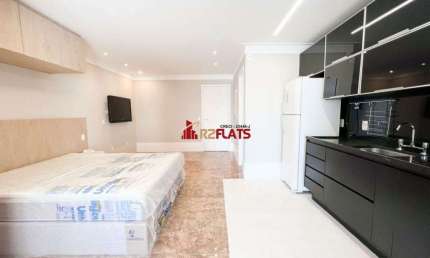 Flat com 1 quarto à venda na Avenida Aratãs, 400, Moema, São Paulo