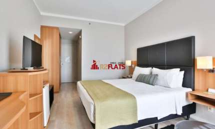 Flat com 1 quarto à venda na Avenida Sabiá, 825, Moema, São Paulo