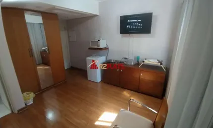 Flat com 1 quarto à venda na Avenida Rouxinol, 55, Moema, São Paulo