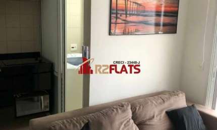 Flat com 1 quarto para alugar na Rua Sansão Alves dos Santos, 343, Brooklin, São Paulo