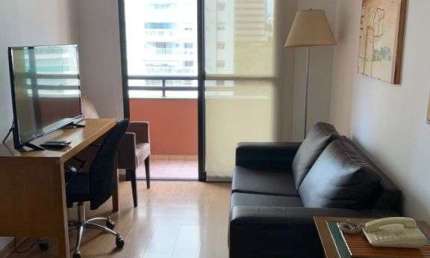 Flat com 2 quartos para alugar na Rua Sansão Alves dos Santos, 373, Brooklin, São Paulo