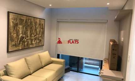 Flat com 2 quartos para alugar na Avenida Ibijaú, 355, Moema, São Paulo