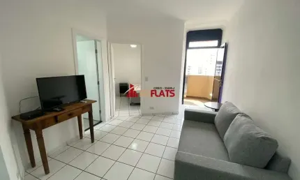 Flat com 1 quarto para alugar na Avenida Miruna, 399, Moema, São Paulo