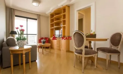 Flat com 1 quarto para alugar na Avenida Miruna, 320, Moema, São Paulo