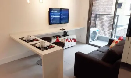 Flat com 1 quarto para alugar na Rua Susano, 139, Itaim Bibi, São Paulo
