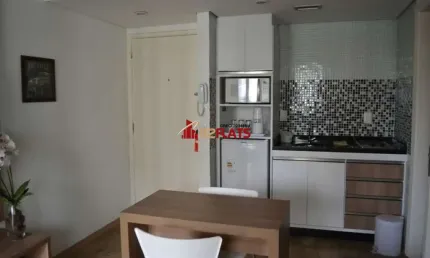 Flat com 1 quarto para alugar na Avenida Ibijaú, 364, Moema, São Paulo