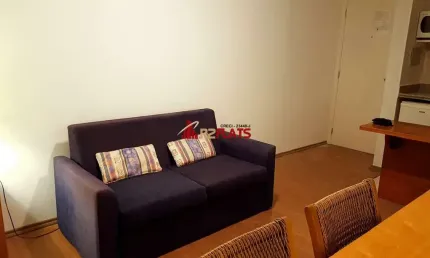 Flat com 1 quarto para alugar na Avenida Jamaris, 111, Moema, São Paulo