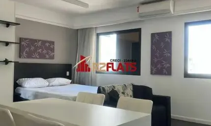 Flat com 1 quarto para alugar na Avenida Macuco, 595, Moema, São Paulo