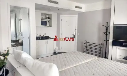 Flat com 1 quarto para alugar na Avenida Macuco, 595, Moema, São Paulo