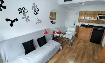 Flat com 1 quarto para alugar na Avenida Macuco, 595, Moema, São Paulo