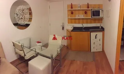 Flat com 1 quarto para alugar na Avenida Macuco, 595, Moema, São Paulo