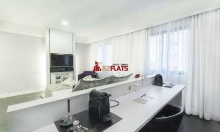 Flat com 1 quarto para alugar na Avenida Macuco, 595, Moema, São Paulo