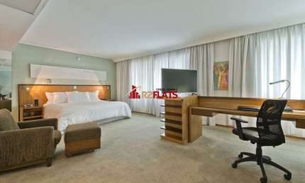 Flat com 1 quarto para alugar na Avenida Ibirapuera, 2534, Moema, São Paulo