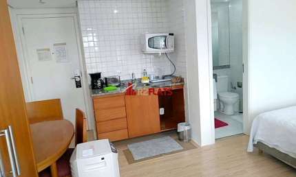 Flat com 1 quarto para alugar na Avenida Rouxinol, 55, Moema, São Paulo