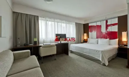 Flat com 1 quarto para alugar na Avenida Ibirapuera, 2534, Moema, São Paulo