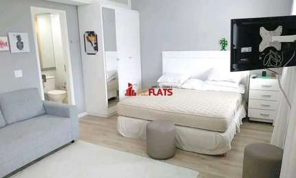 Flat com 1 quarto para alugar na Avenida Rouxinol, 55, Moema, São Paulo