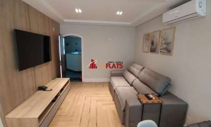 Flat com 1 quarto para alugar na Rua Araguari, 711, Moema, São Paulo