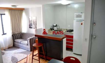 Flat com 1 quarto para alugar na Rua Joel Carlos Borges, 60, Brooklin, São Paulo