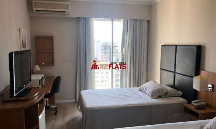 Flat com 1 quarto para alugar na Avenida Sabiá, 825, Moema, São Paulo