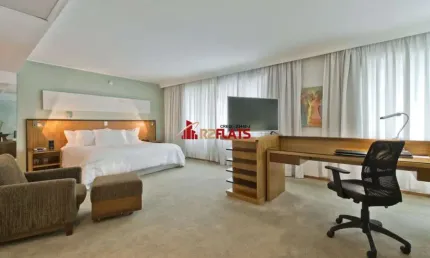 Flat com 1 quarto para alugar na Avenida Ibirapuera, 2534, Moema, São Paulo