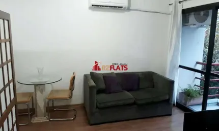 Flat com 1 quarto para alugar na Alameda Jauaperi, 1083, Moema, São Paulo