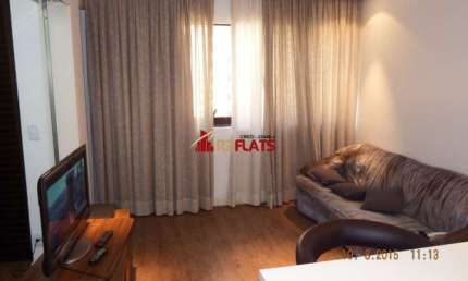 Flat com 1 quarto para alugar na Avenida Ibijaú, 364, Moema, São Paulo