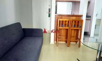 Flat com 1 quarto para alugar na Avenida Ibijaú, 364, Moema, São Paulo