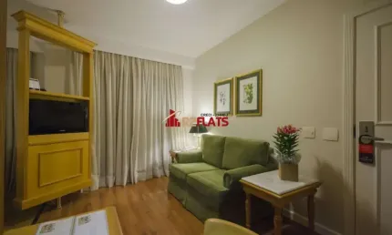 Flat com 1 quarto à venda na Avenida Jandira, 501, Moema, São Paulo
