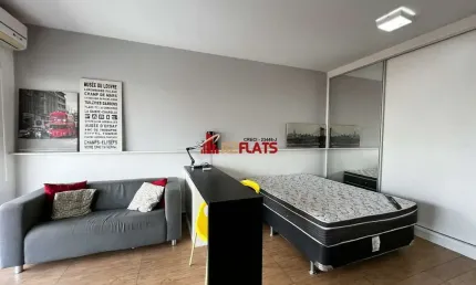 Flat com 1 quarto para alugar na Avenida Santo Amaro, 4111, Brooklin, São Paulo