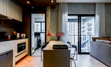 Flat com 1 quarto para alugar na Rua Doutor Mário Ferraz, 415, Itaim Bibi, São Paulo